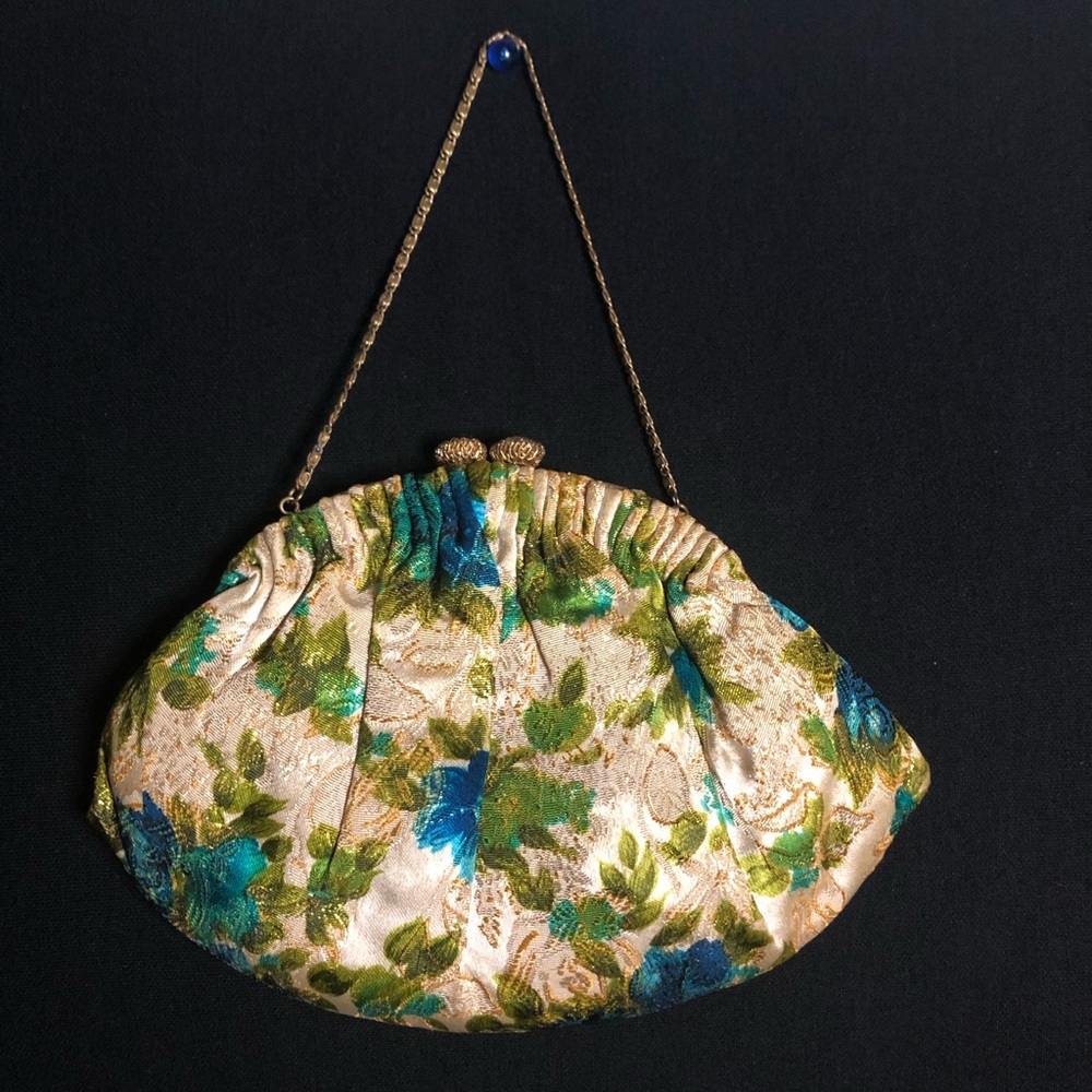 Purse Art Deco Fabric Evening Circa 1930s/40s